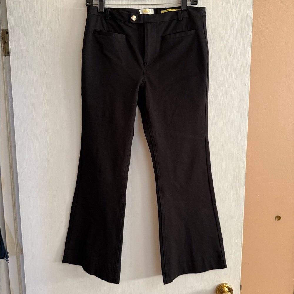 Black cropped petite Maeve by Anthropologie pants